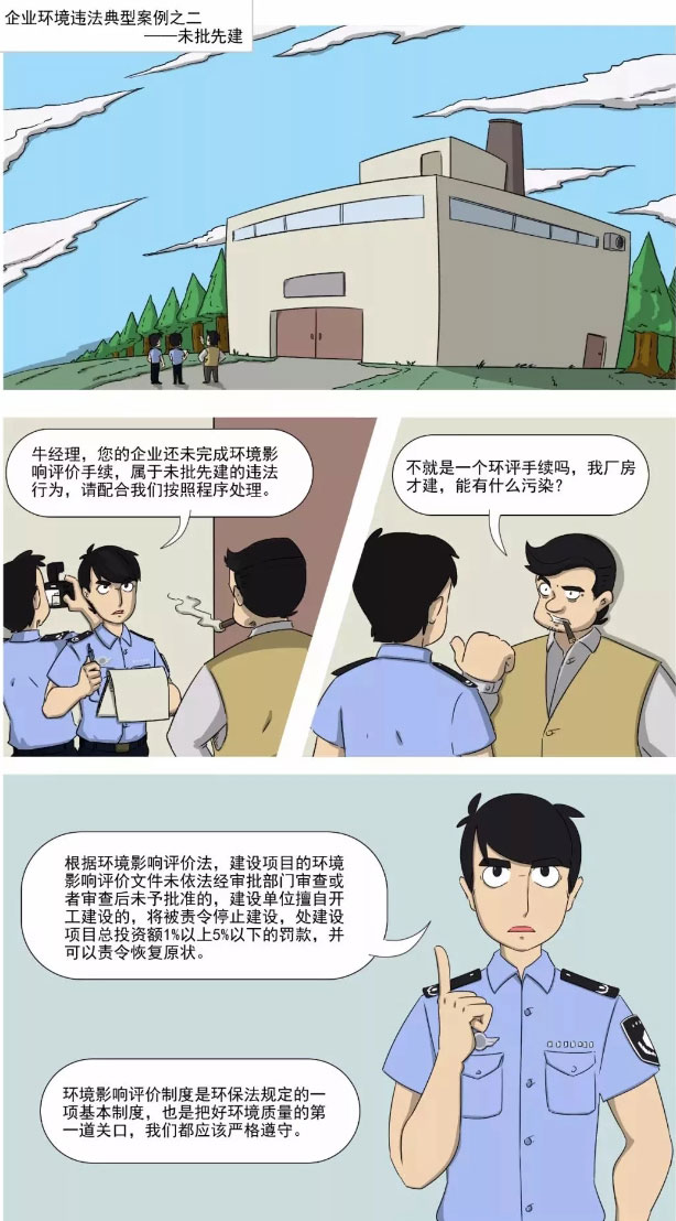 企业工厂环境违法典型案例之——未批先建 企业工厂环境违法典型案例之——未批先建